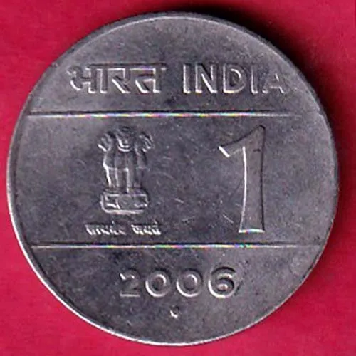 REPUBLIC INDIA  2006 ONE RUPEE SK 907