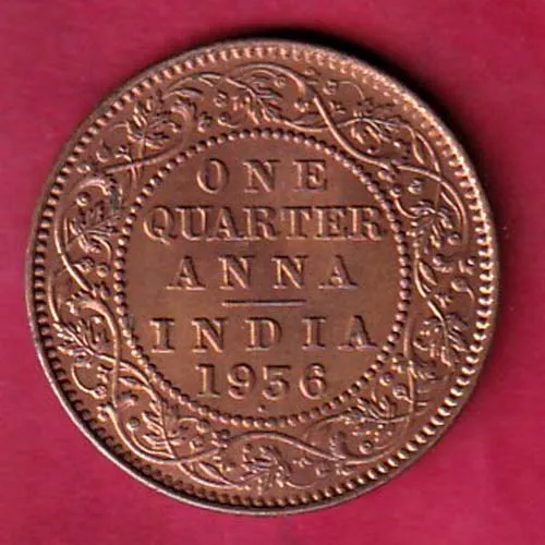 BRITISH INDIA GEORGE V 1936 ONE QUARTER ANNA SK 914