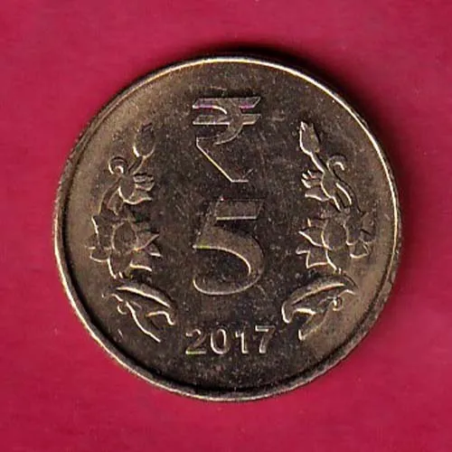 Mule 2017 republic indiai Kolkata mint 2017 five rupee scarce coin sk 945