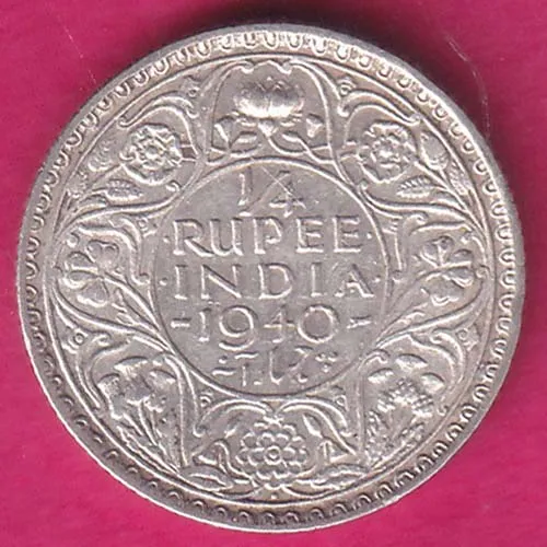 British India 1940 George VI Bombay Mint Rare Coin HSK 9