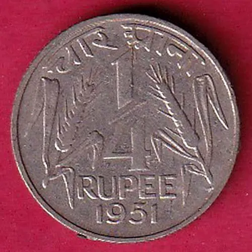 Government Of India 1951   QUERTER RUPEE COIN SK1015