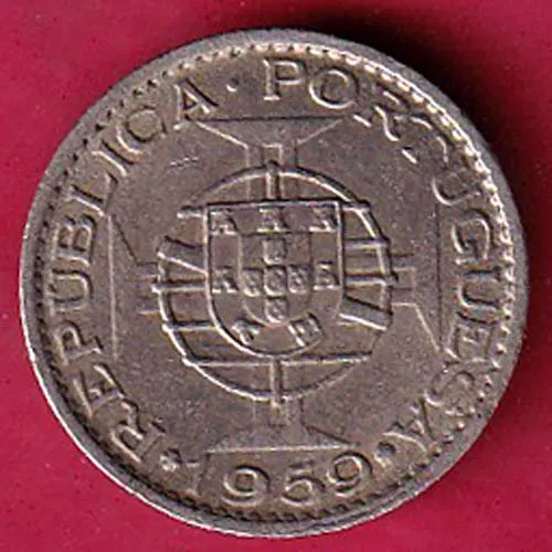 PORTUGUESE INDIA 60 CENTAVOS 1959 SK 1084