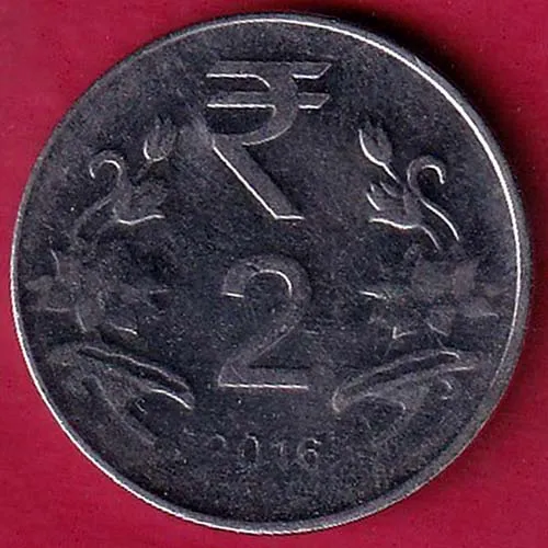 Error rotation REPUBLIC INDIA 2016 TWO RUPEE COIN SK 1106