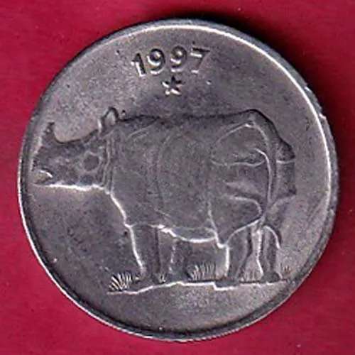 republic india 1997 hyderabad mint 25 paisa coin sk 1266