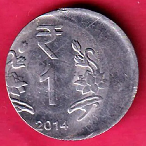 ERROR   REPUBLIC INDIA 2014 ONE RUPEE COIN SK 1321