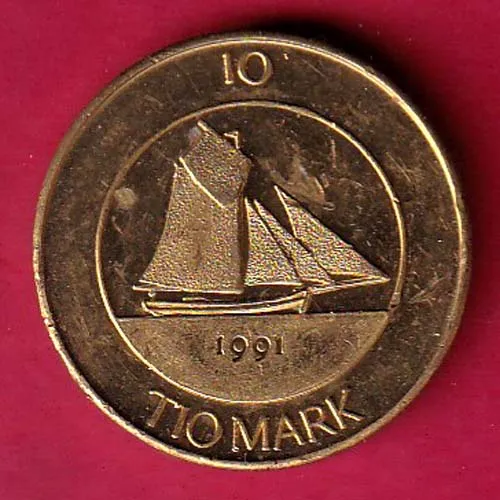 Finland 10 Markkaa Aland  1991  Tio Deler Tio Mark sk 1330