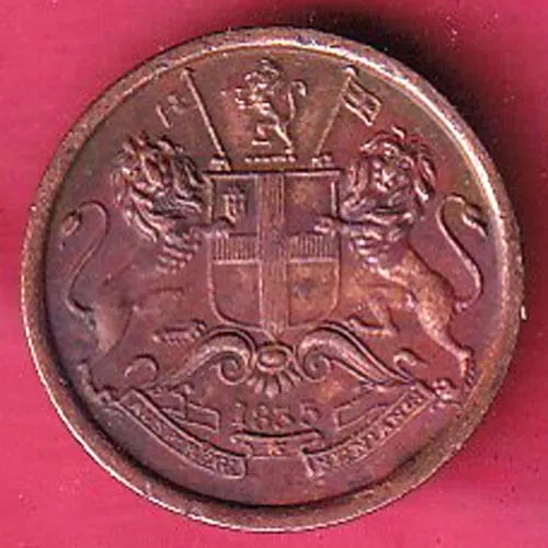 East India Company 1835 Anna Copper Coin sk 1387