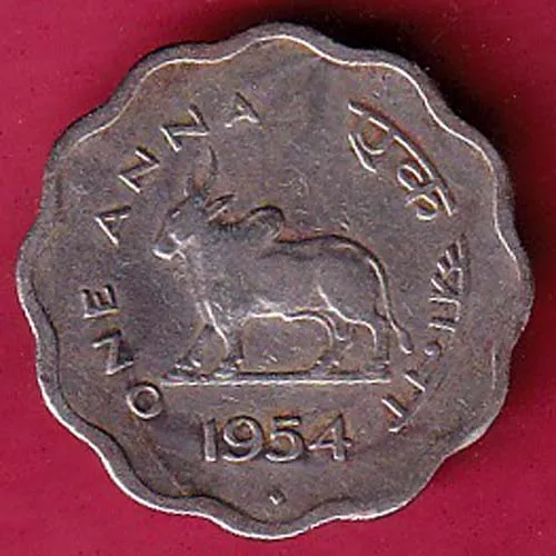 Government Of India 1954  One Anna Coin sk 1394