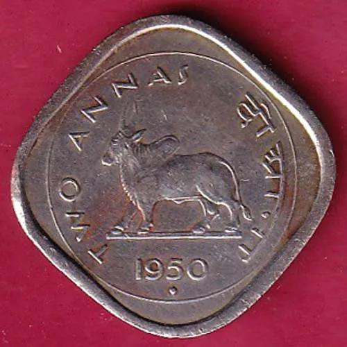 Government Of India 1950 Two Anna coin sk 1395