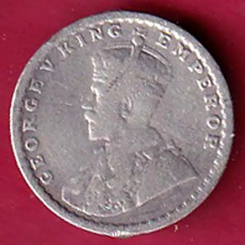 British India 1915 George V King Emperor 2 Anna Coin Sk 1497 