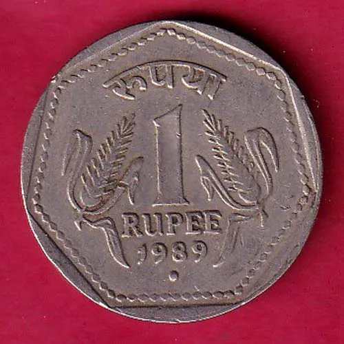 Republic India 1989 noida Mint One Rupee Coin sk 1534