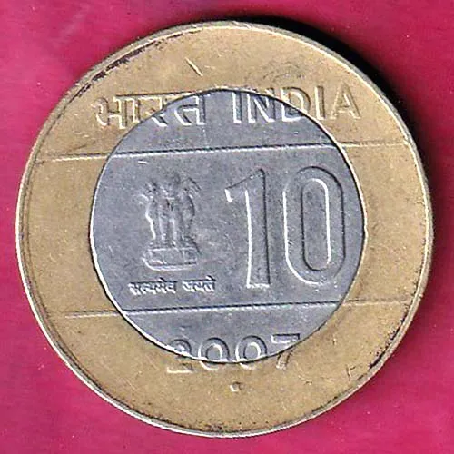 Republic India 2007 Bombay Mint 10 Rupee Coin sk 1588