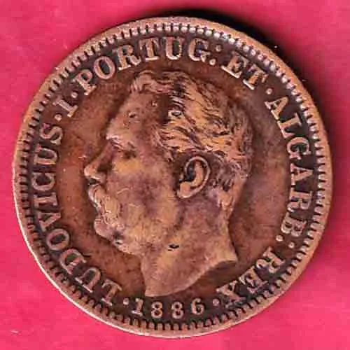 India Porugueza 1886 Ludovicus Quarto De Tanga sk 1620