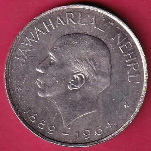 Republic India 1889 1964 Jawaharlal Nehru 1 Rupee Coin sk 1734