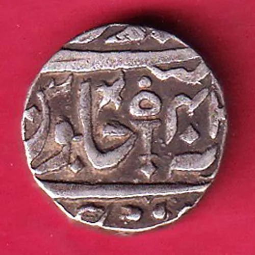 Orcha State ah 1214 Vikram Jit Mahendra One Rupee Silver Coin sk 1777