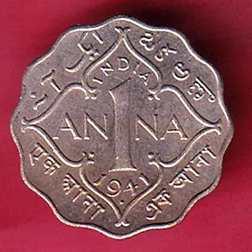 British India 1946 George vi King 1 Anna Coin sk 1798