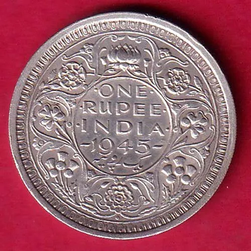 British India1940  Bombay Mint George Vi King One Rupee Silver Coin sk 1818