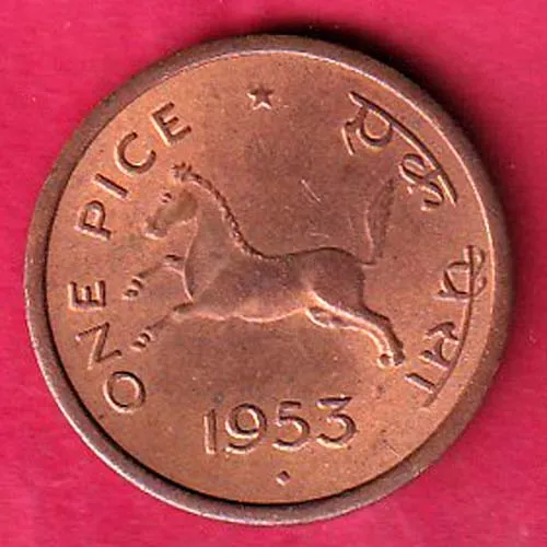 Government Of India 1953  One Pice Copper Coin SK 1835