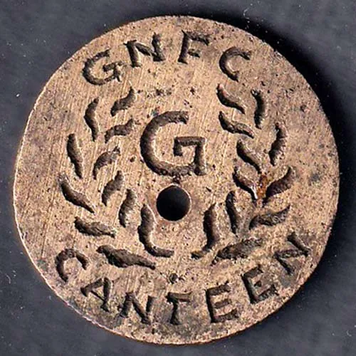 Canteen Token  G N F C Canteen sk 1912