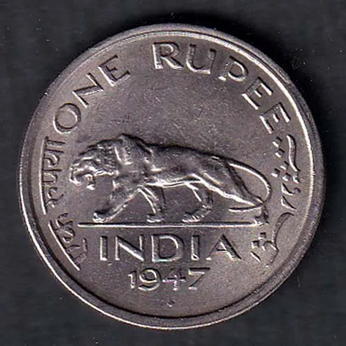 British india 1947 george vi king Emperor one rupee coin sk 2014